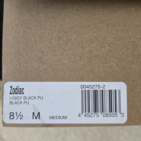 Zodiac Iggy Platform Boot size 8.5 New in box Black. Leather boots. 4 inch heel - Picture 4 of 10